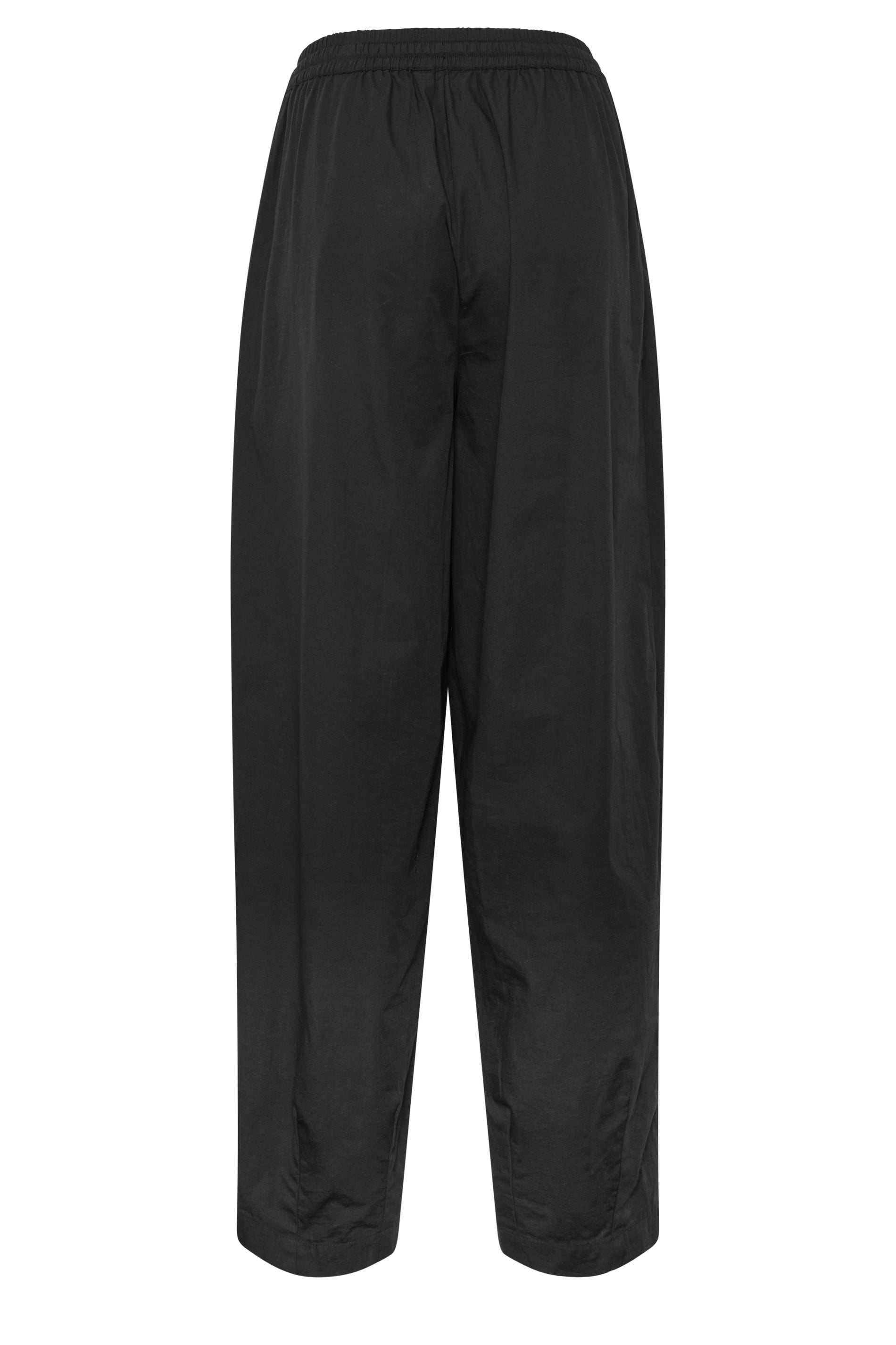 LTS Tall Women's Black Cotton Barrel Trousers | Long Tall Sally 6