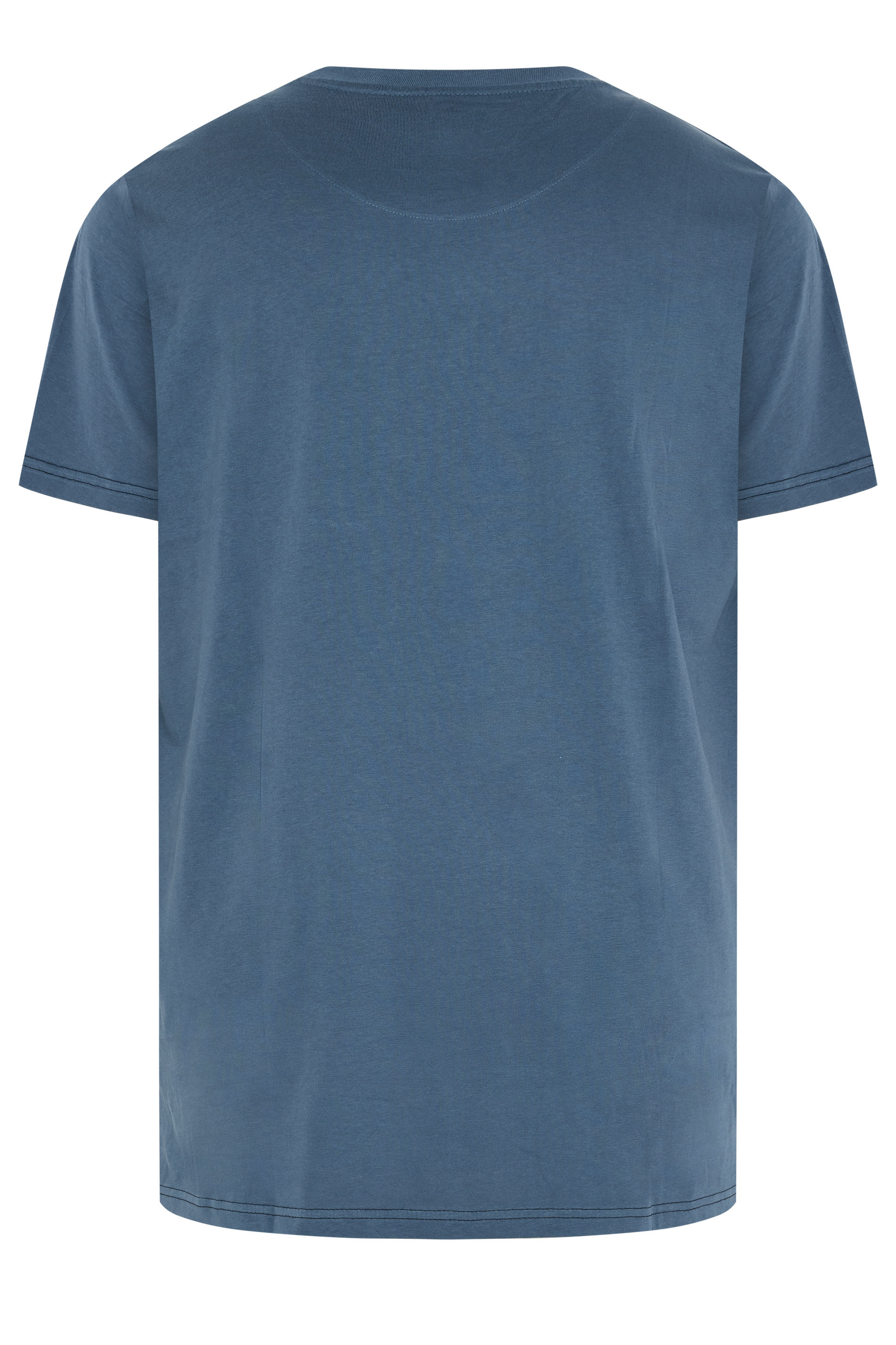 KAM Big & Tall Indigo Blue Bulldog Graphic T-Shirt | BadRhino 2