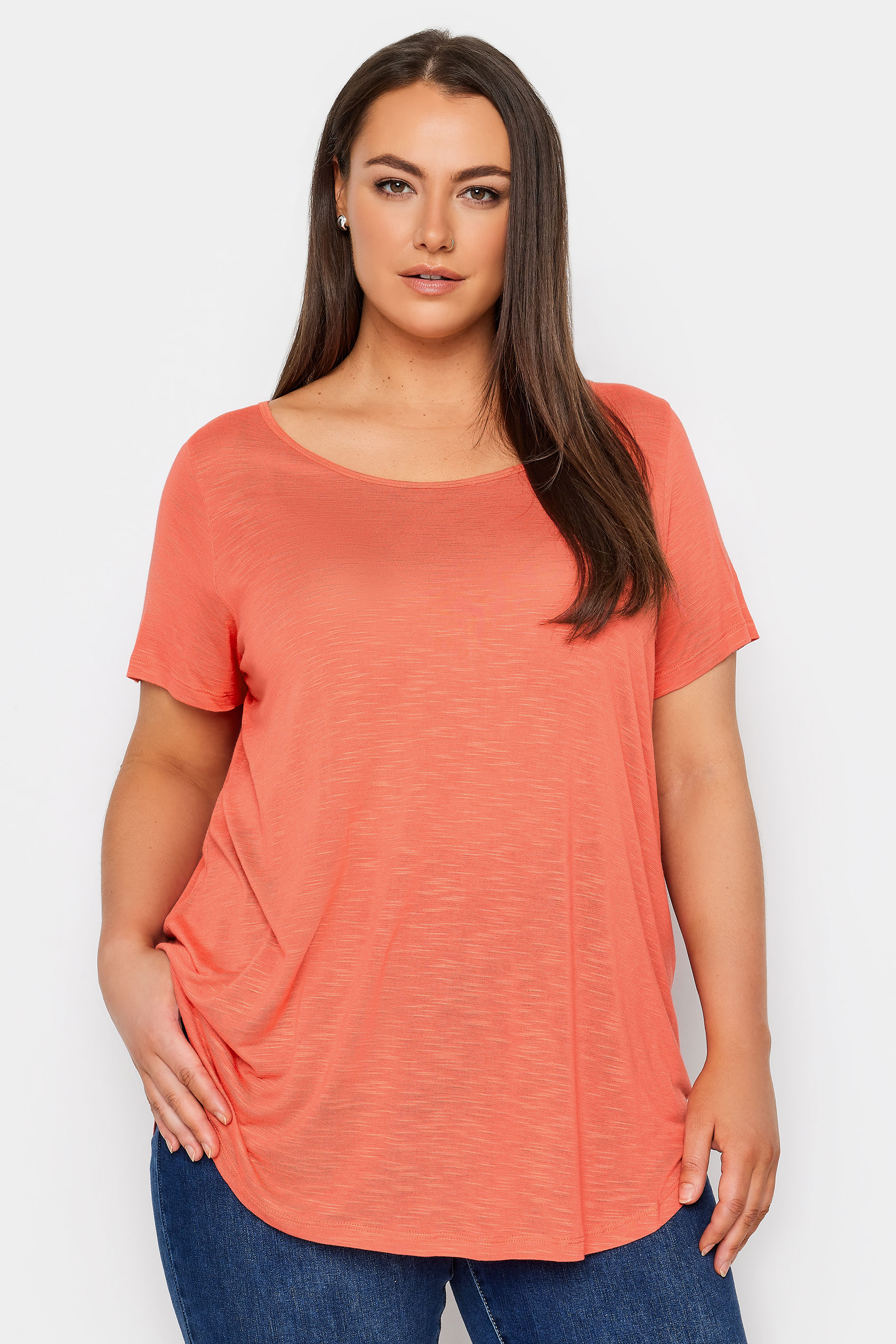 Evans Orange Short Sleeve T-Shirt | Evans 1