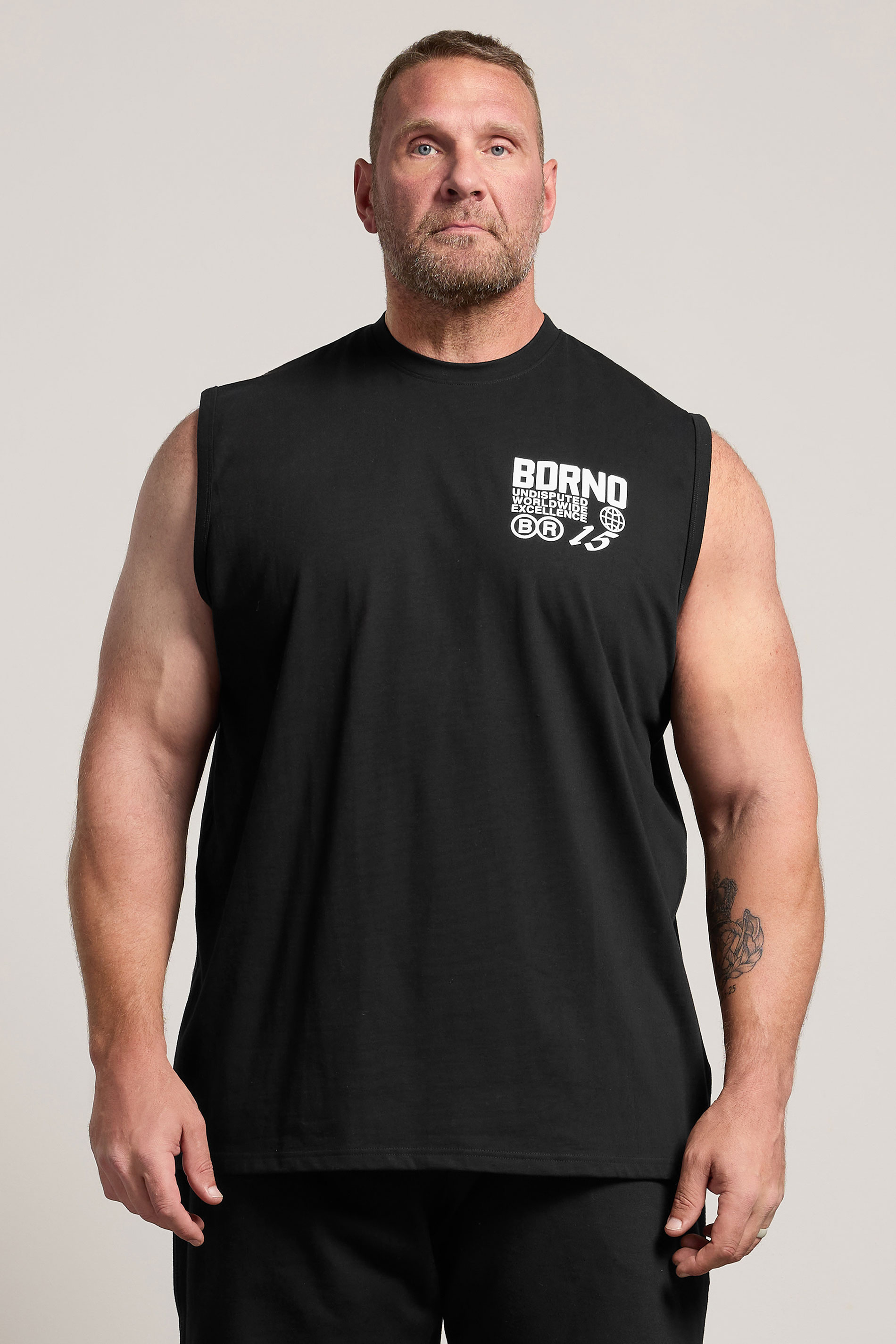 BDRNO Big & Tall Black Printed Vest | BadRhino 2