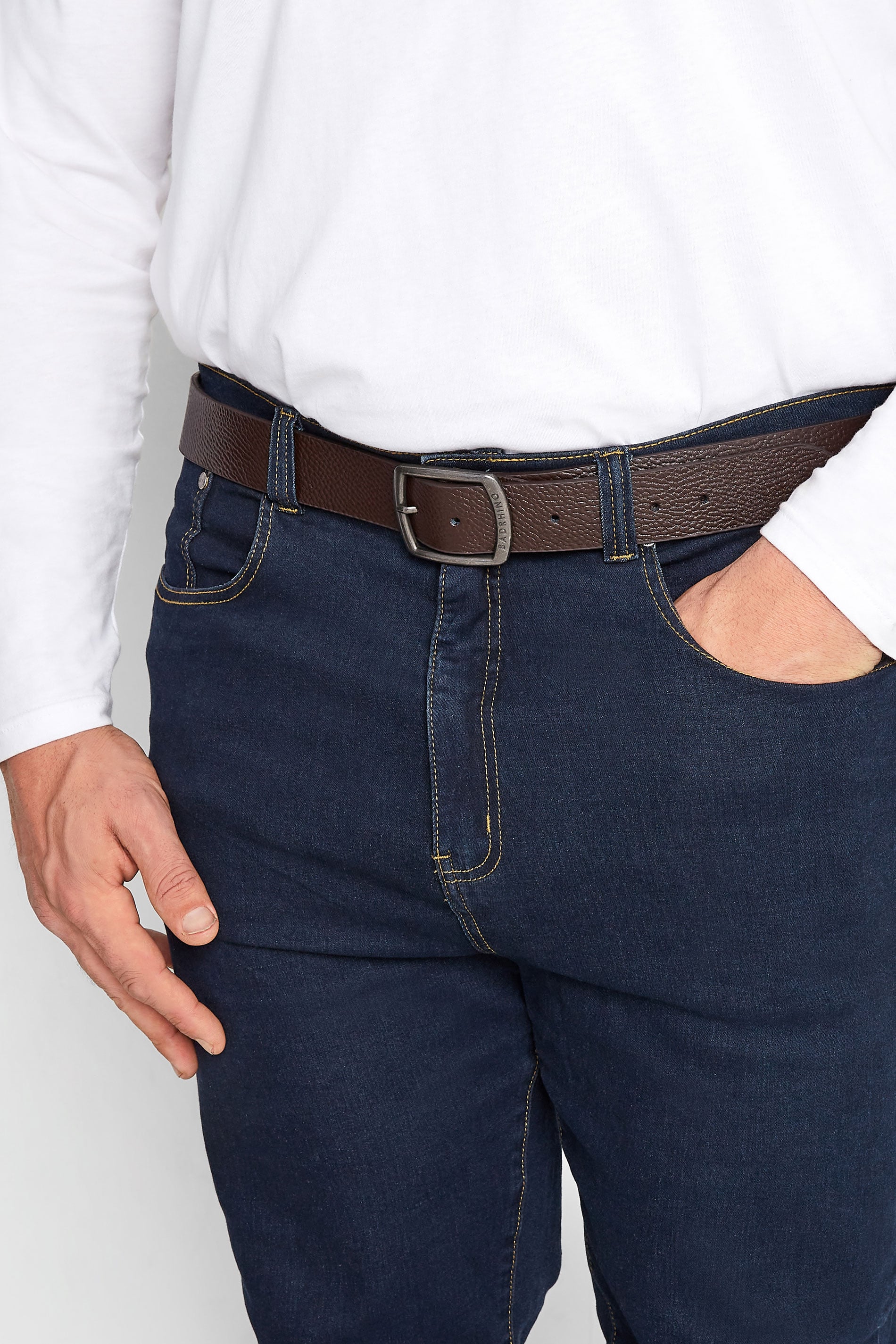 BadRhino Brown Leather Belt | BadRhino 3