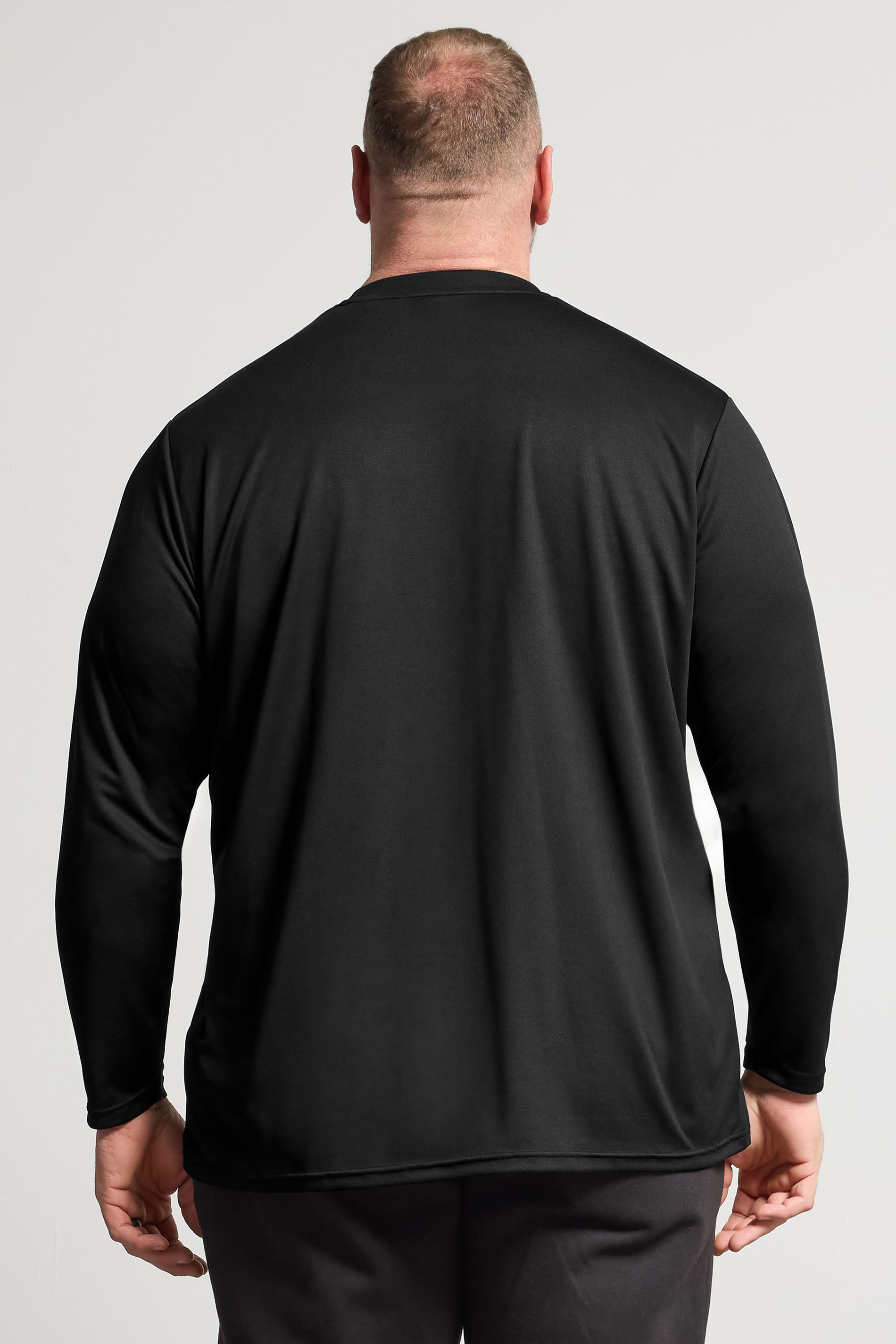 IronRhino Big & Tall Black Performance Long Sleeve T-Shirt | BadRhino 2
